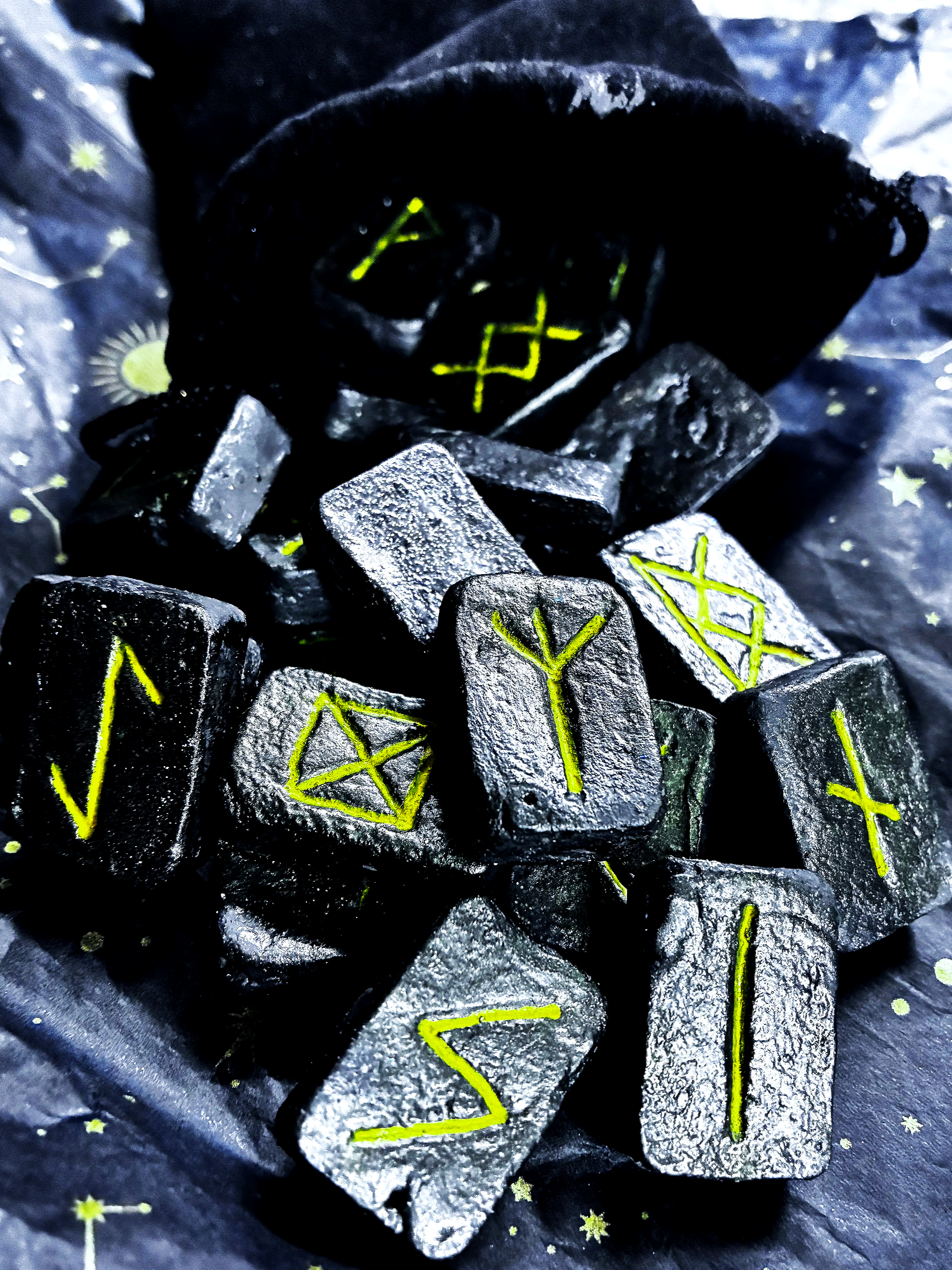 ✨Shadowfire Rune Relics • Black Obsidian • Protection • Transformation