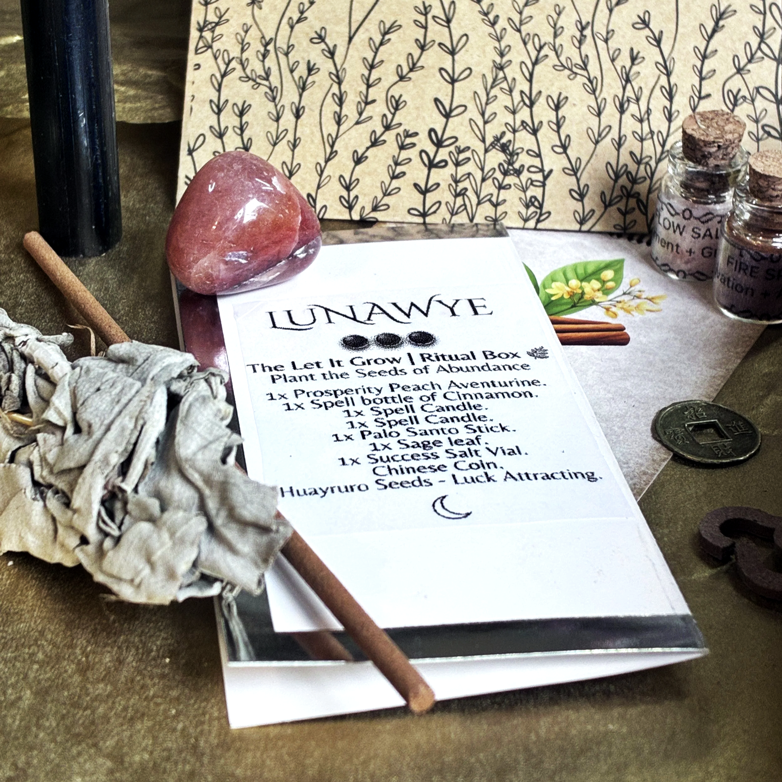 𖧧 The Let It Grow | Entry Ritual Kit - LunaWye