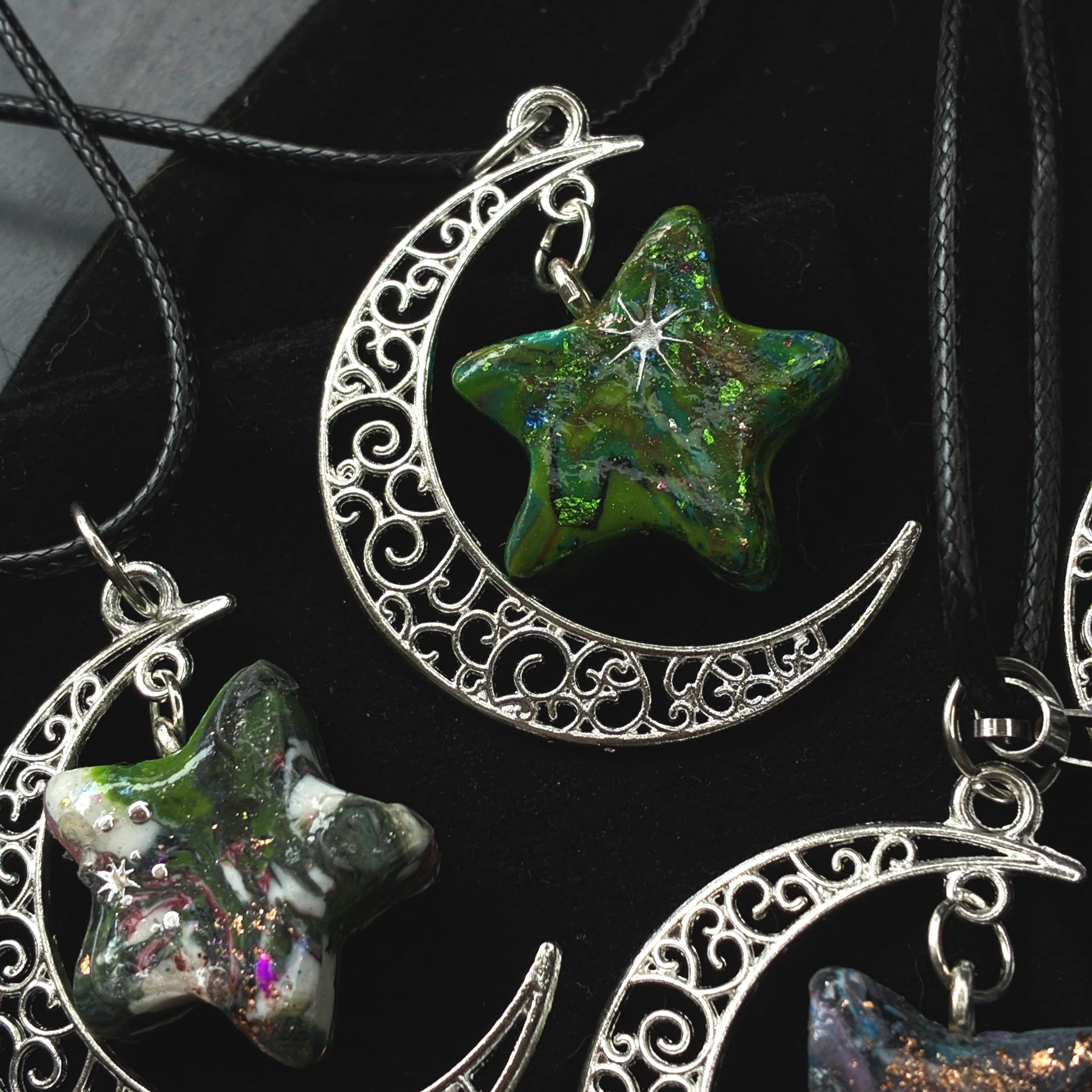Starbound Crescent Pendant ⭐ - LunaWye