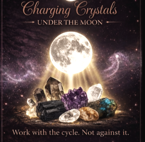 Charging Crystals Under the Moon | #CrystalCleanse