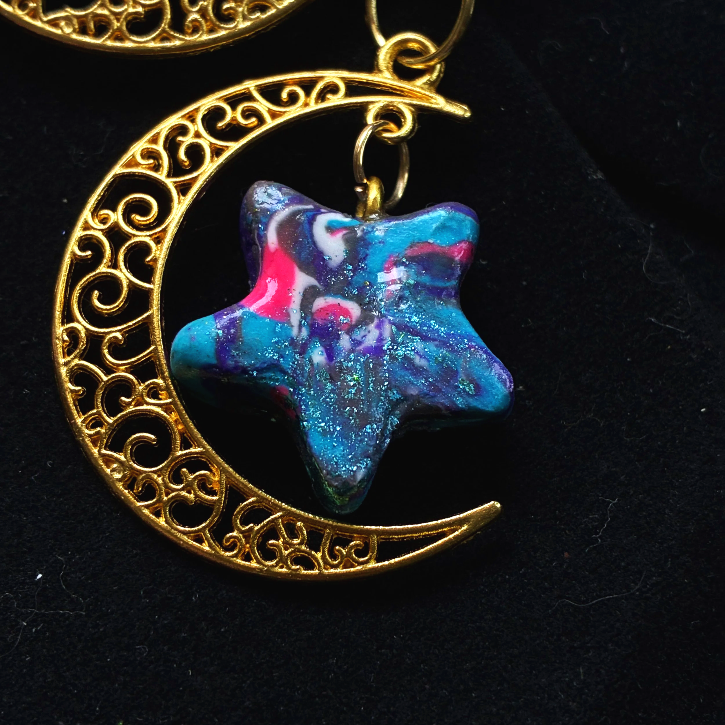 Starbound Crescent Pendant ⭐ - LunaWye