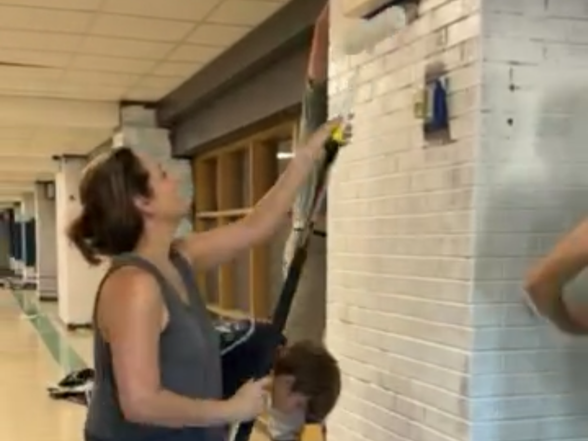 Painting and renovating the old shattuck middle school in Neenah to Fox Valley Community Learning Center