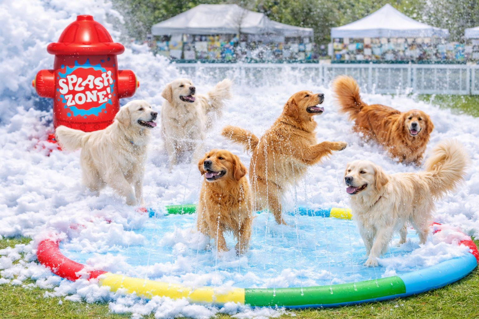 Splash Zone With Foam Party