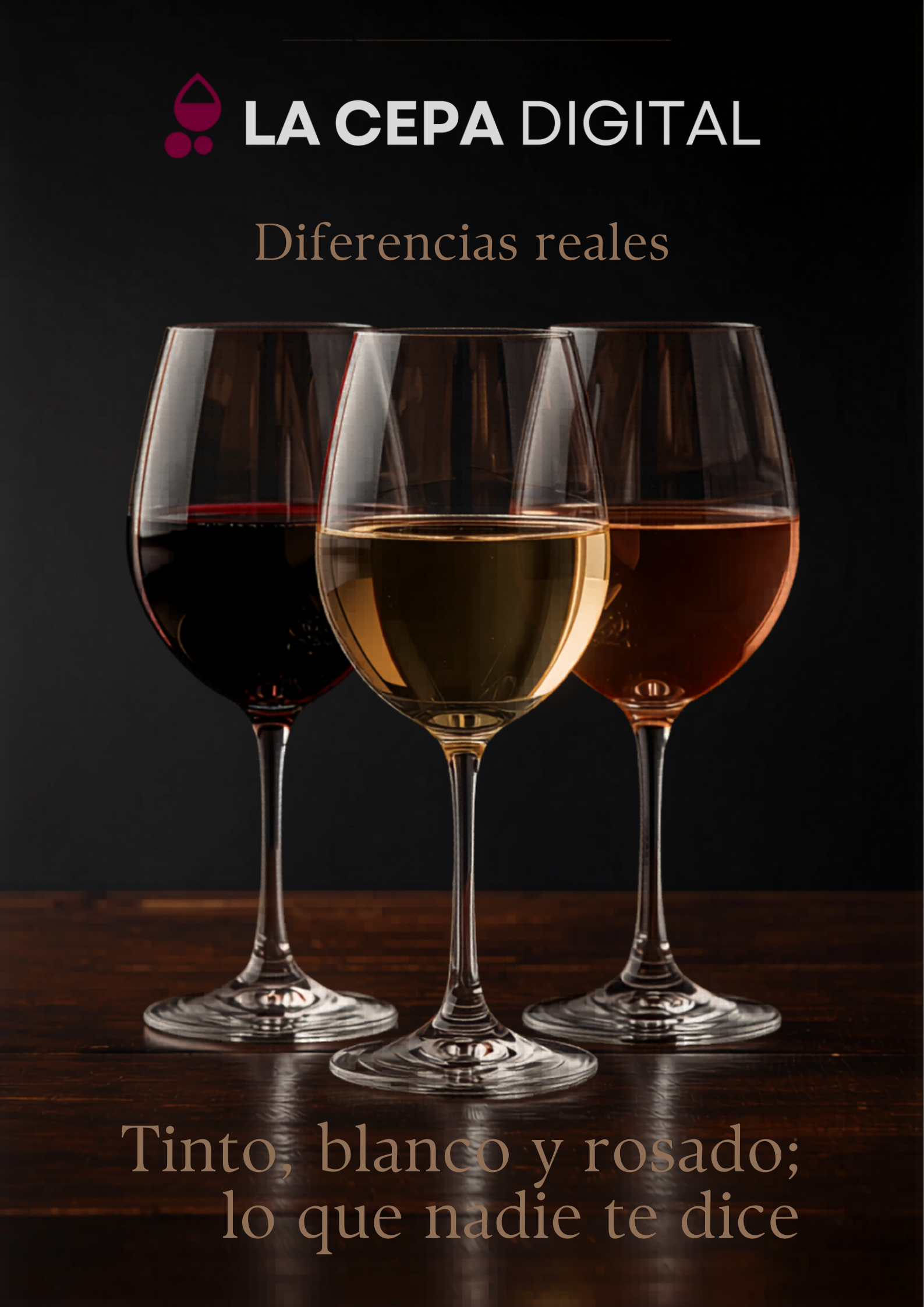 ¿Qué es el vino tinto, blanco y rosado? Diferencias reales explicadas