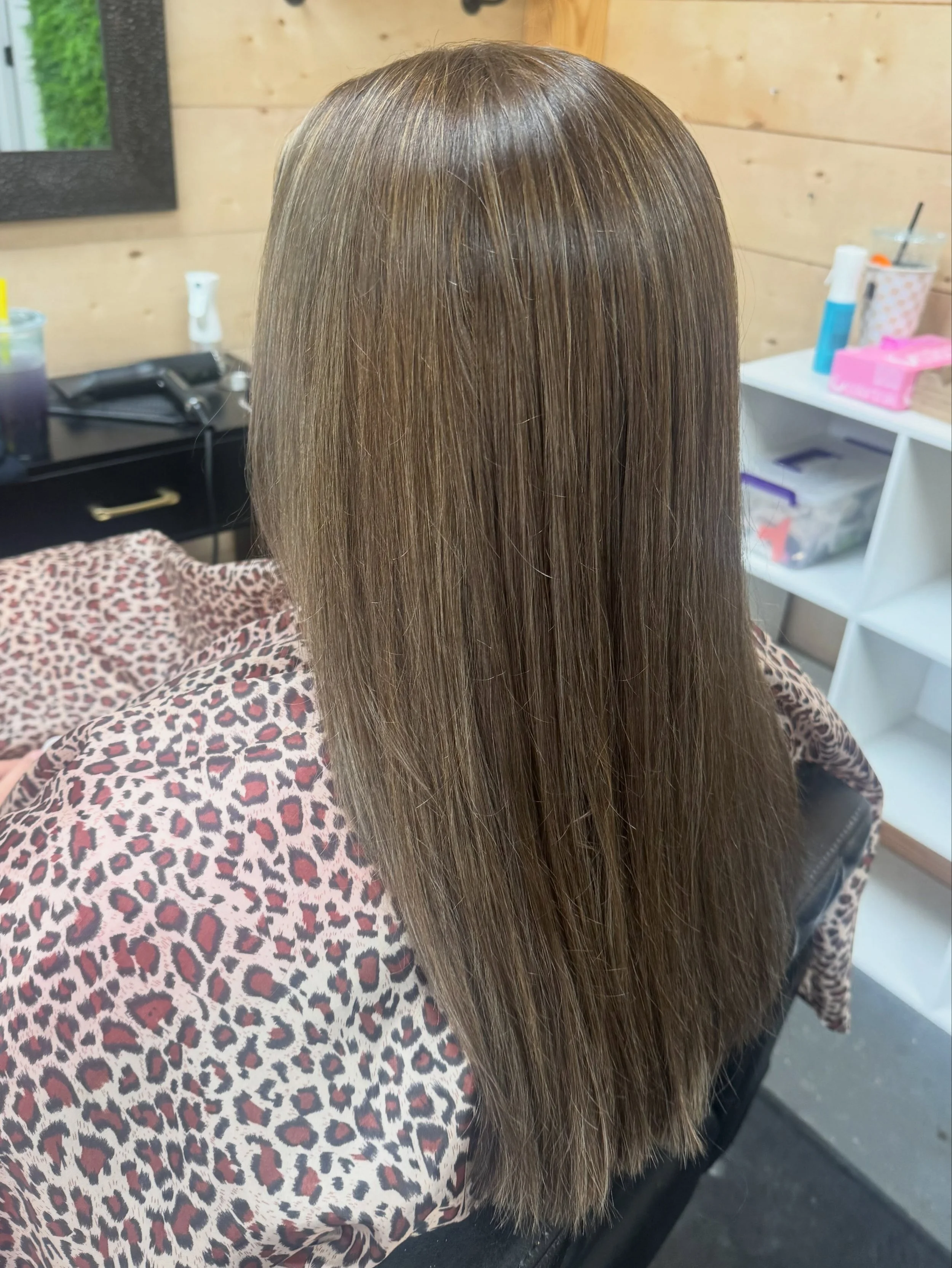 Tired of maintaining blonde and want to go back natural?

This client has had a ton of blonde for years, but wanted to be closer to her root while still having some minor highlights in her hair! We went in and did a lowlight and a root tap rather tha