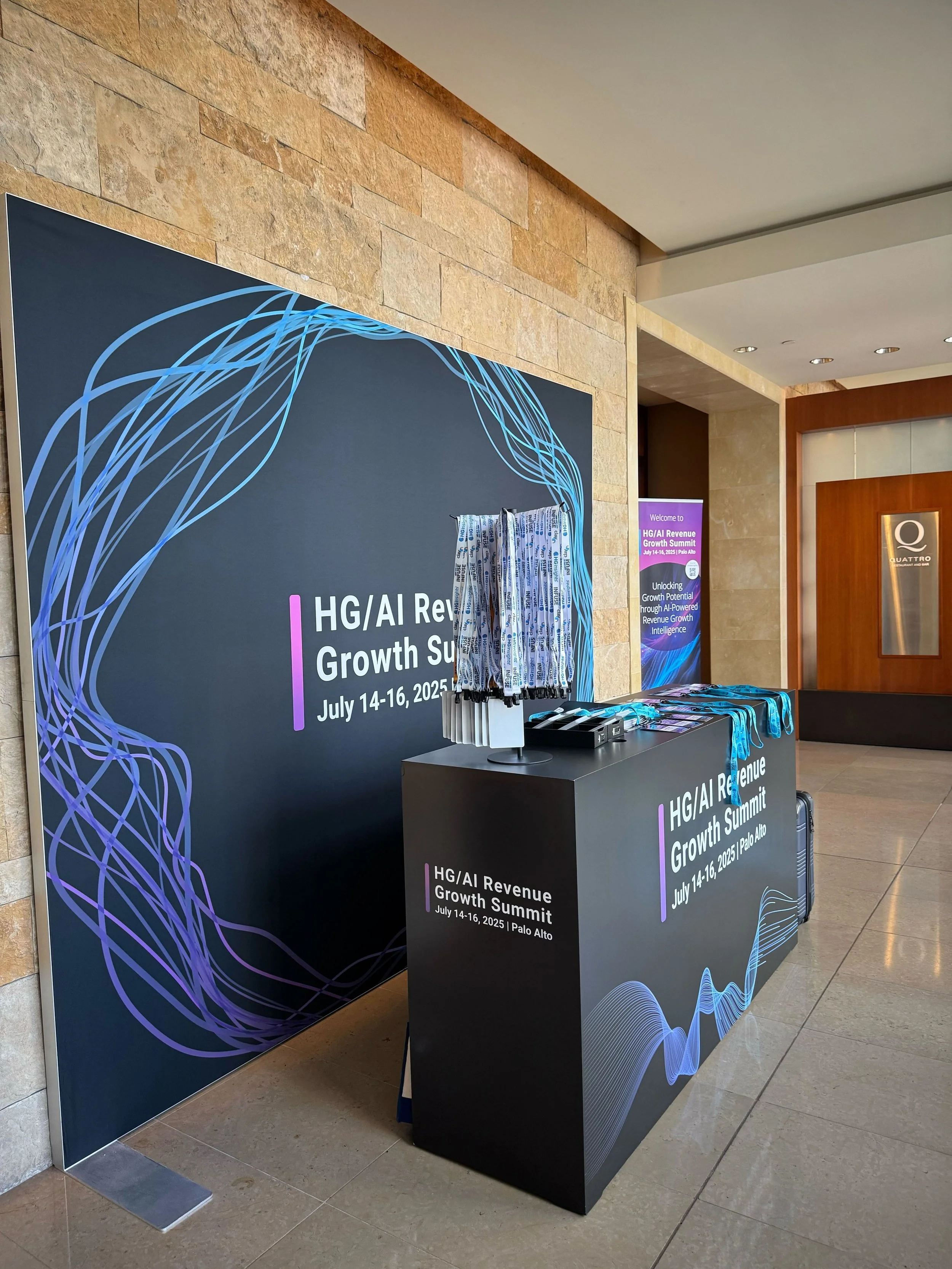 Booth Design for HG Insights's Customer Event, Four Seasons Silicon Valley