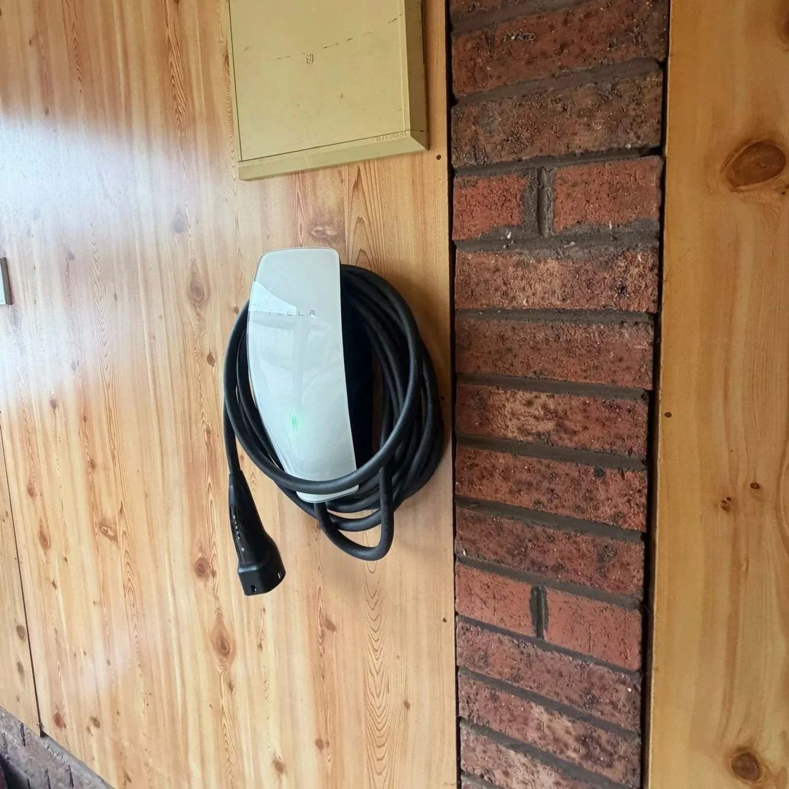 Finished Tesla Wall Connector installation for Tesla Model 3 Performance