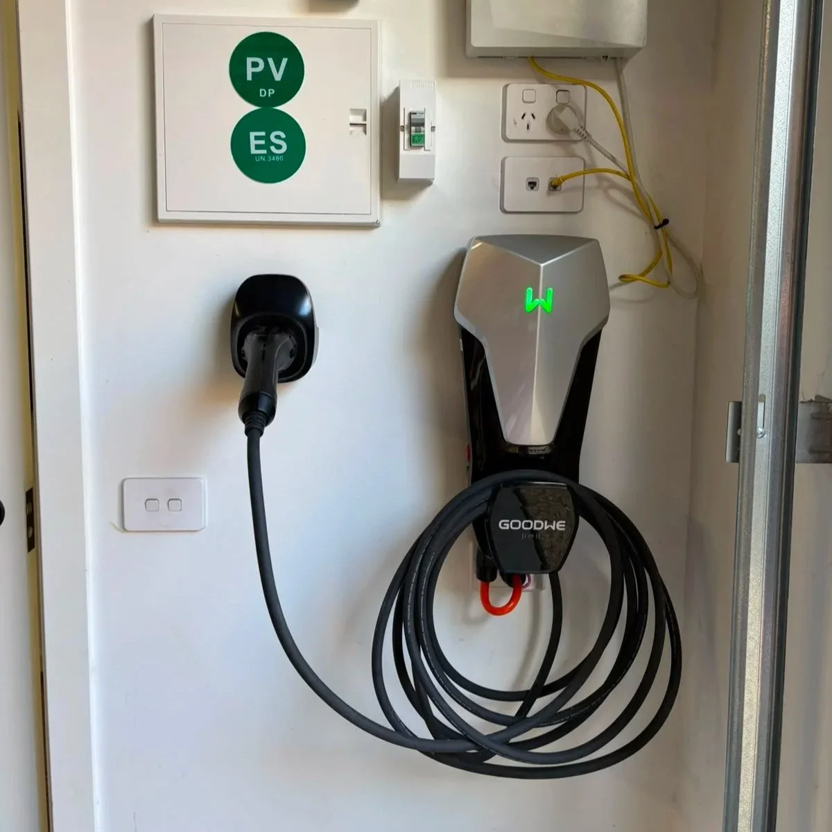 GoodWe Home EV Charger Garage Installation
