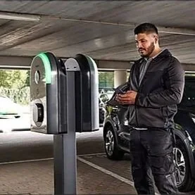 Schneider EVlink Pro AC commercial three-phase EV charger for fleet strata and workplace charging