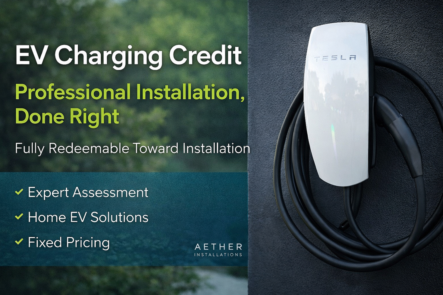 EV Charger Assessment & Installation Credit