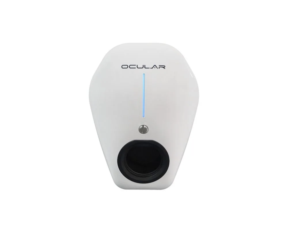 White Ocular IQ Home Solar EV charger for residential EV charging