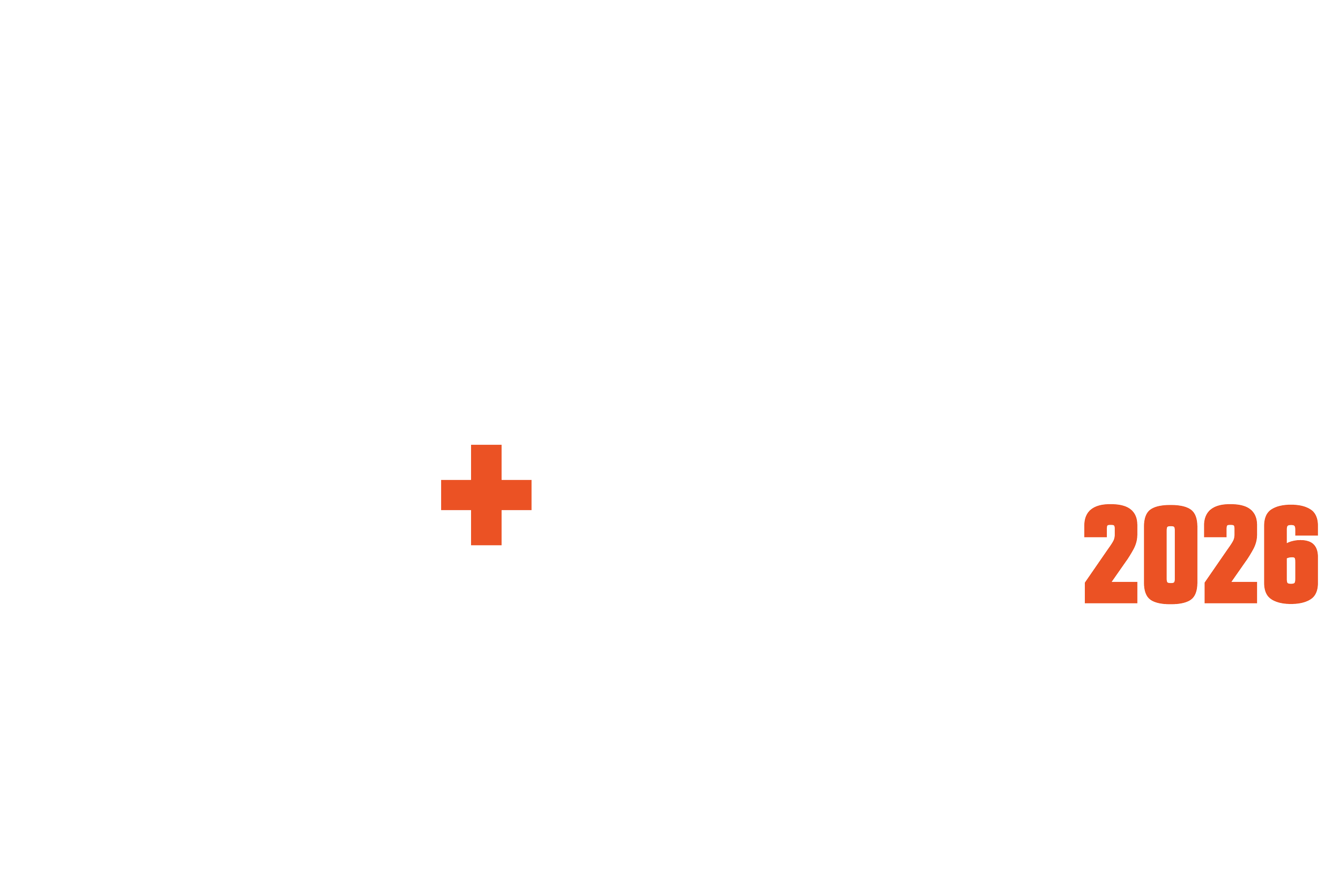 Text graphic reading 'FUTURE OF FOOD + DRINK 2026 SUMMIT' with a black background, white text, red plus sign, and the year 2026 in red.