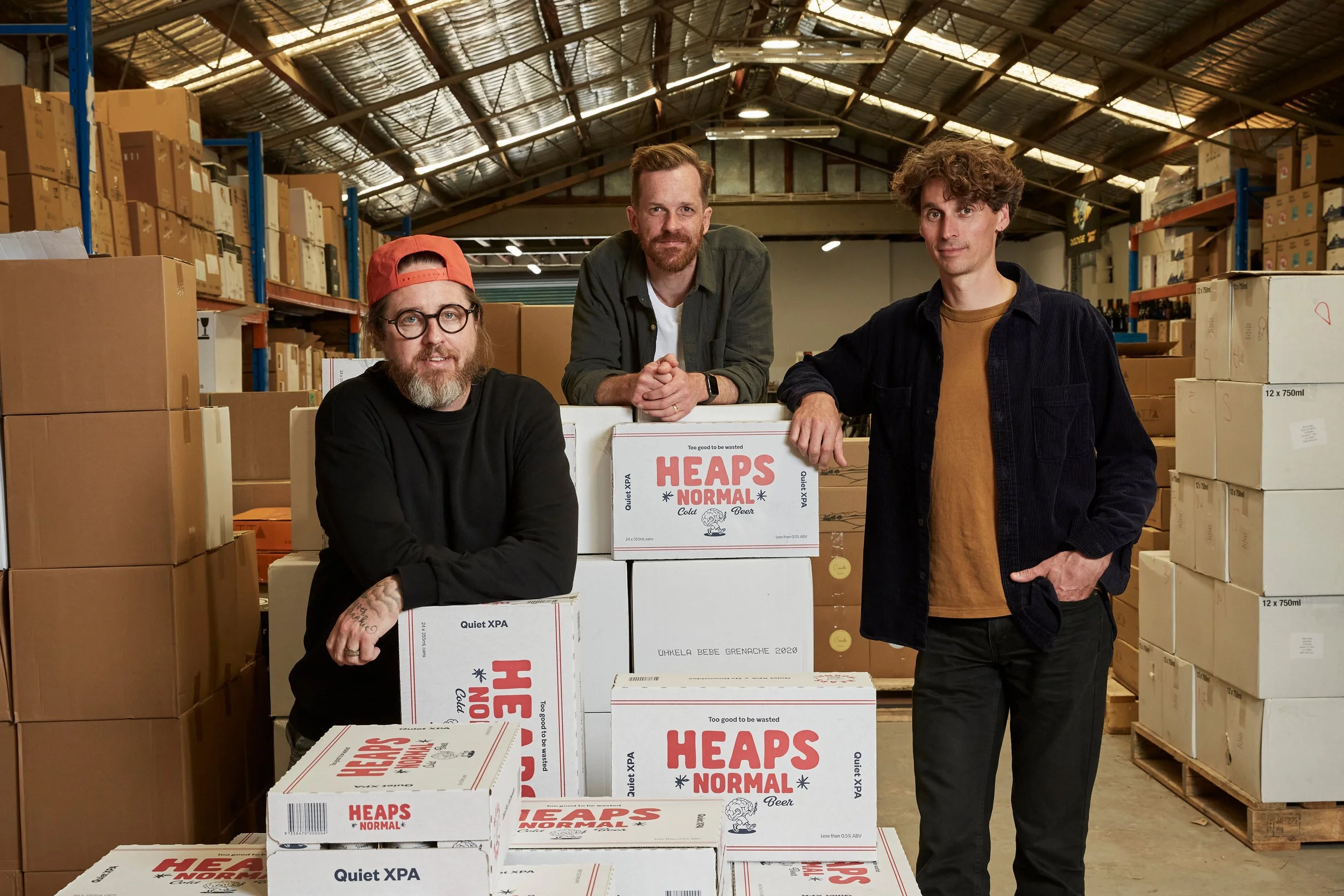 Peter Brennan, Andy Miller & Ben Holdstock - Founders of Heaps Normal