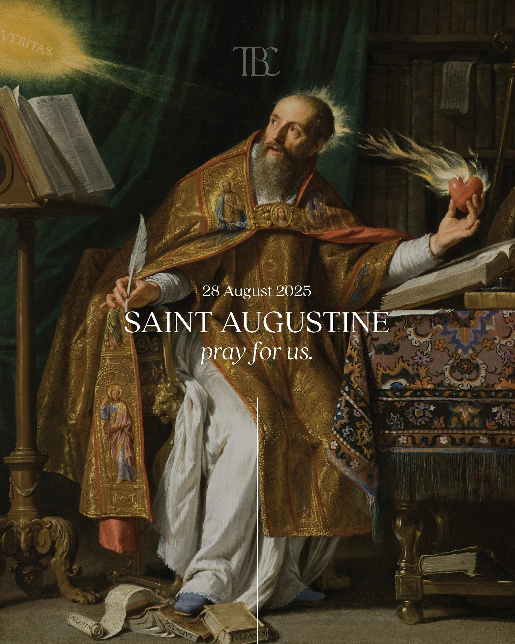 &ldquo;Our hearts are restless until they rest in You.&rdquo; ✨

St Augustine inspires us through his radical conversion to Christ and his witness that no heart is beyond God&rsquo;s mercy. Having just celebrated St Monica yesterday, we also remember