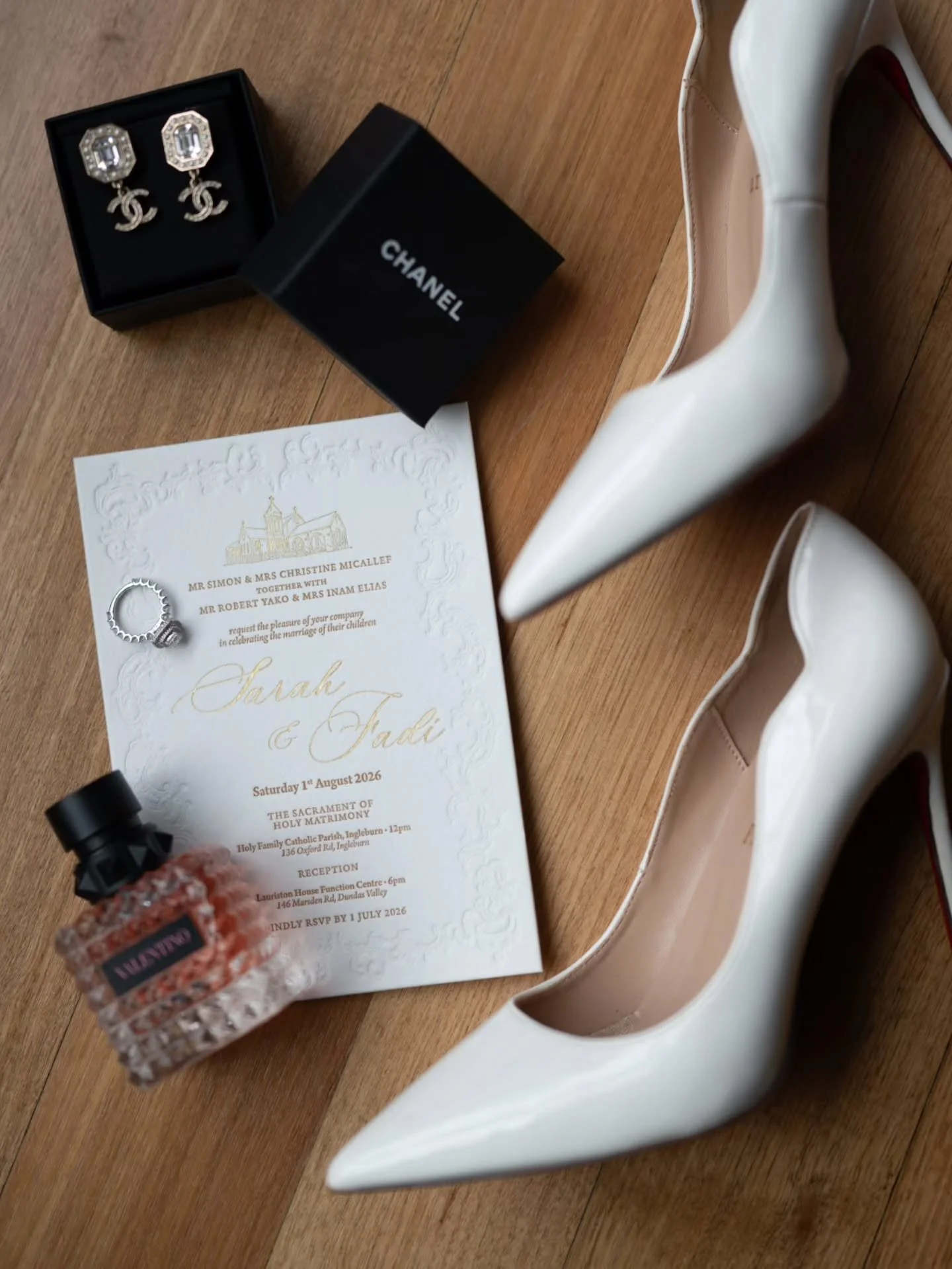 Our gorgeous invitations for the newly married Mr &amp; Mrs Yako! 

Congratulations to you both!!! It was such a joy to create these beautiful invitations for your special day!! It's the little details that draw our eyes towards heaven 🙏🏻

God bles