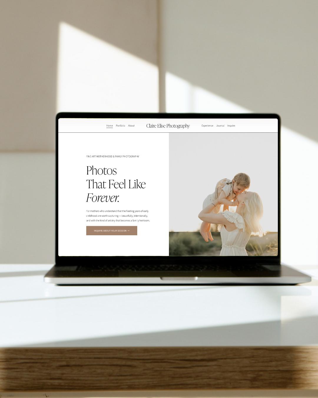 Claire Elise Squarespace