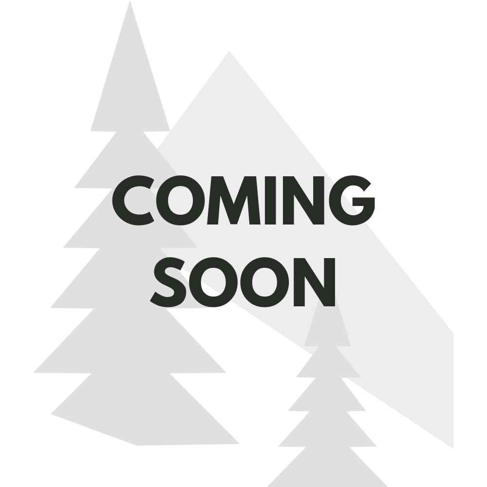 Gray background with a faint image of pine trees and the words 'COMING SOON' in bold black text in the center.