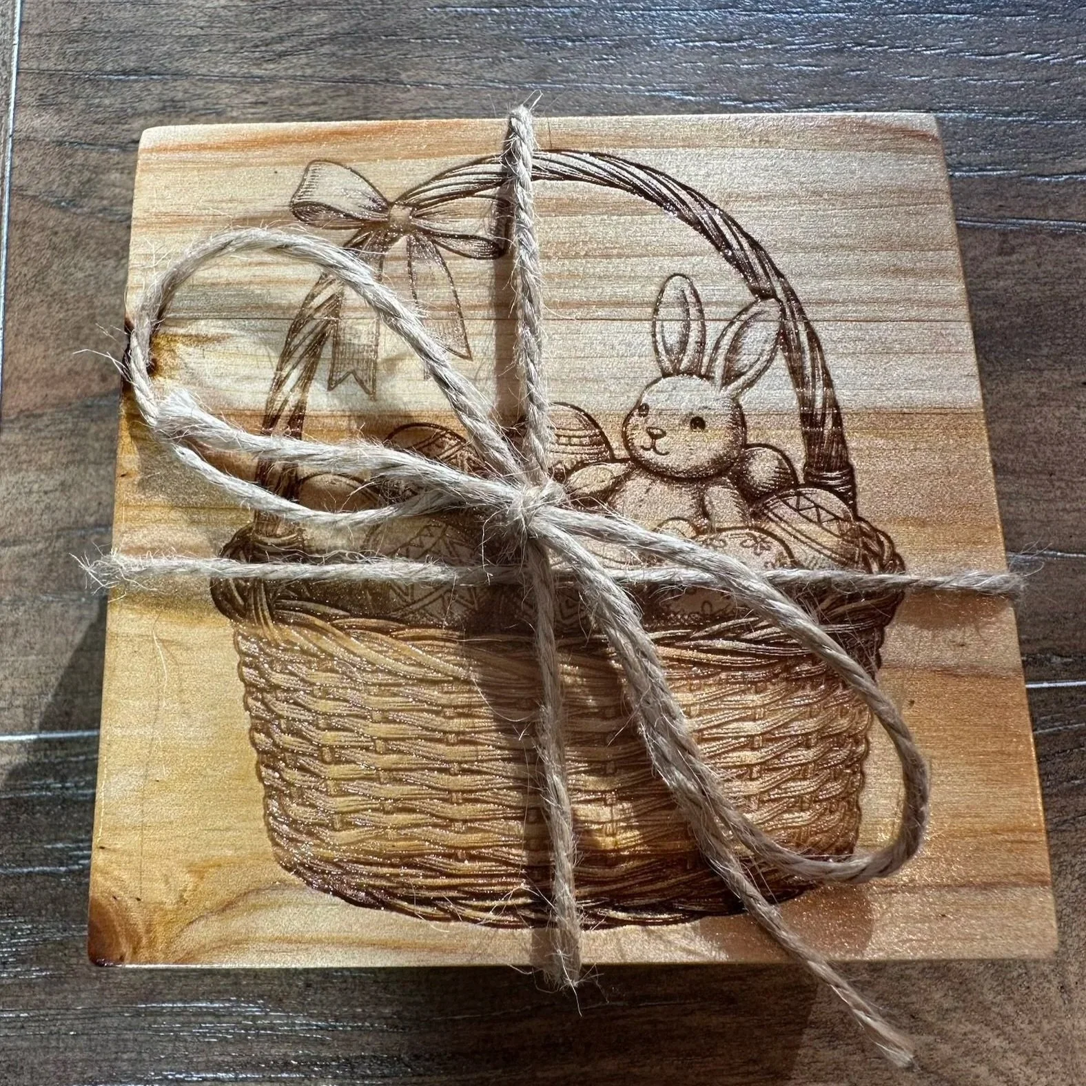 Square Wooden Heirloom Coasters
