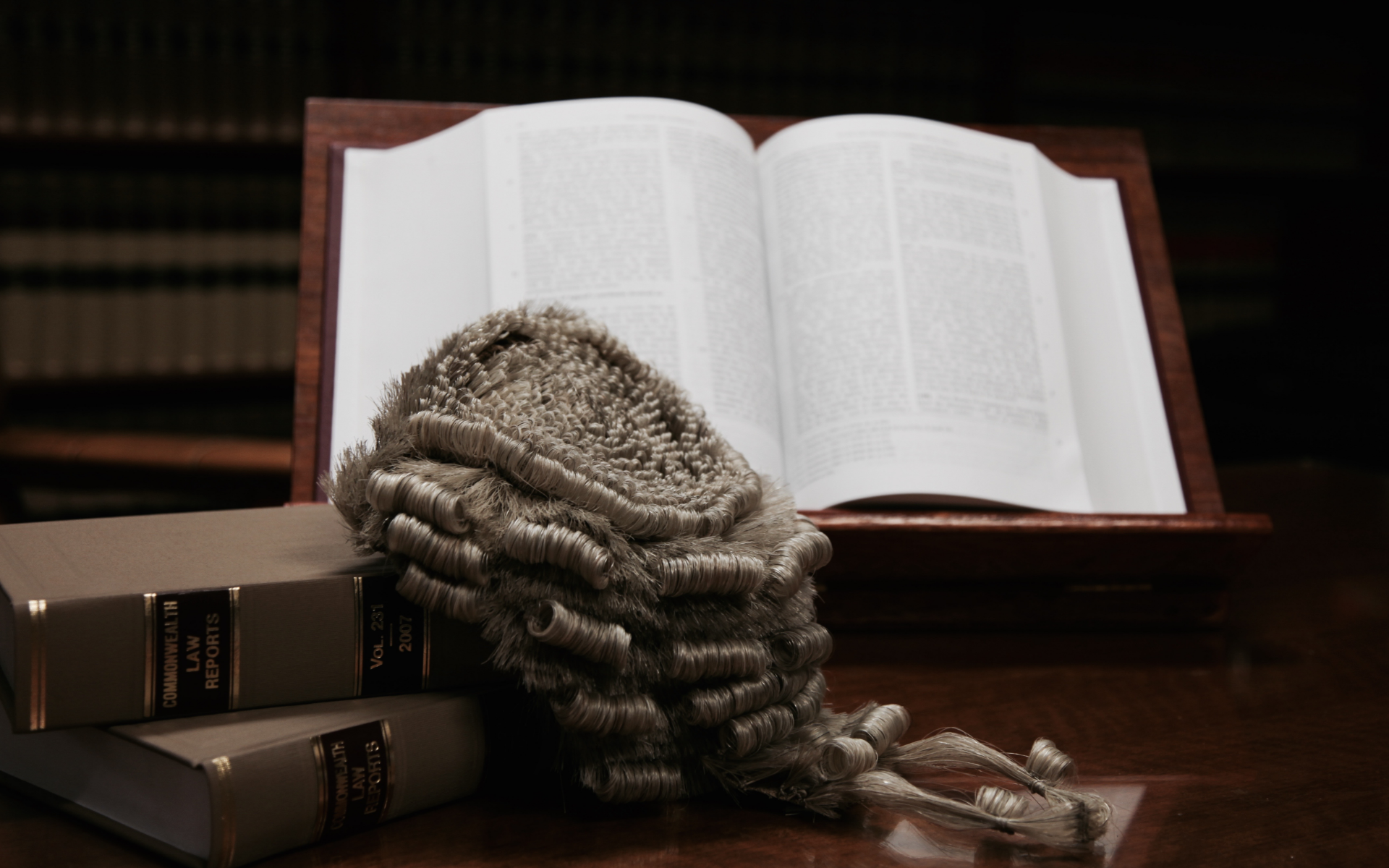 Barrister Wig & Commonwealth Law Reports