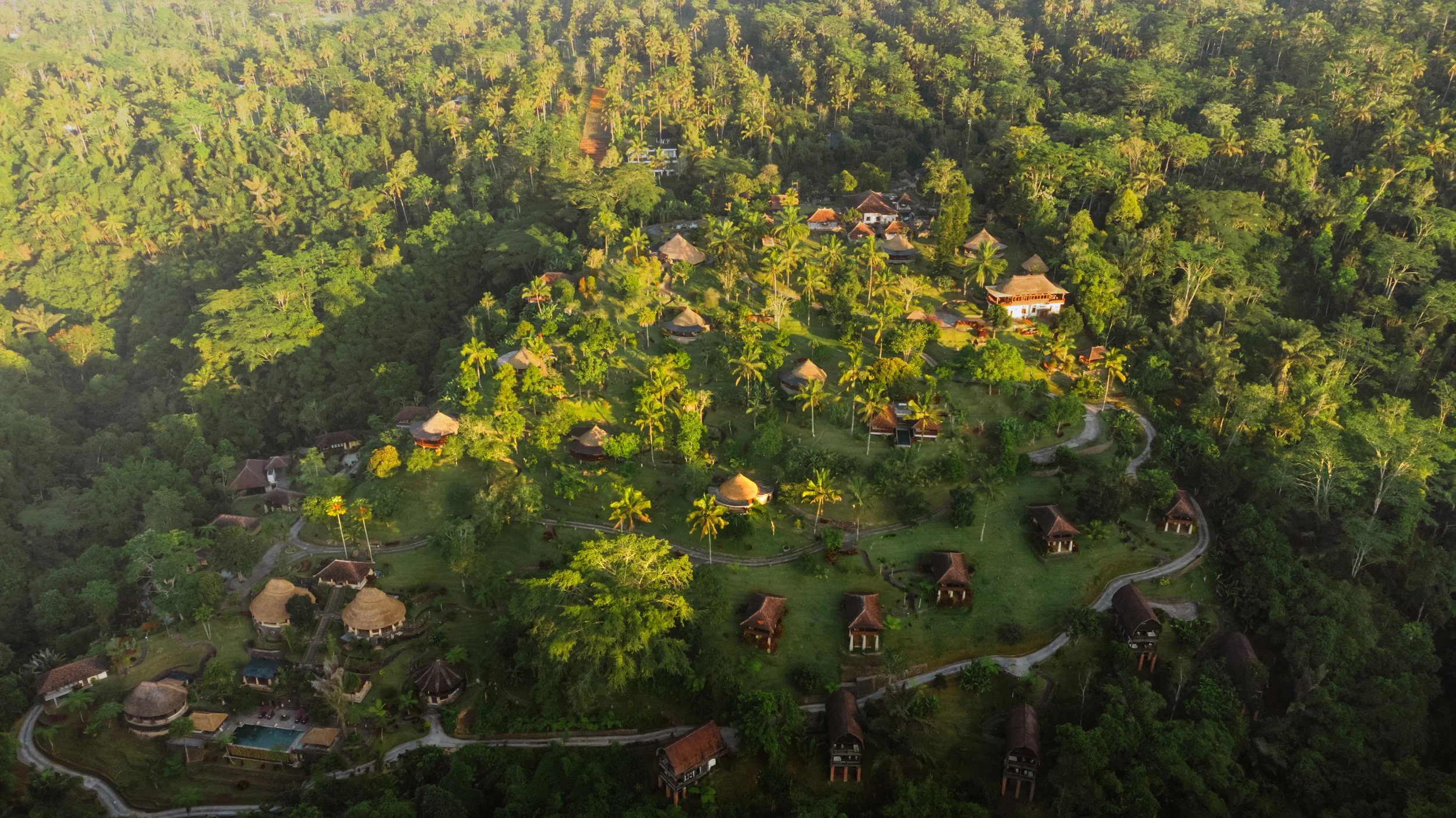 lightwell bali retreat forest mountain setting