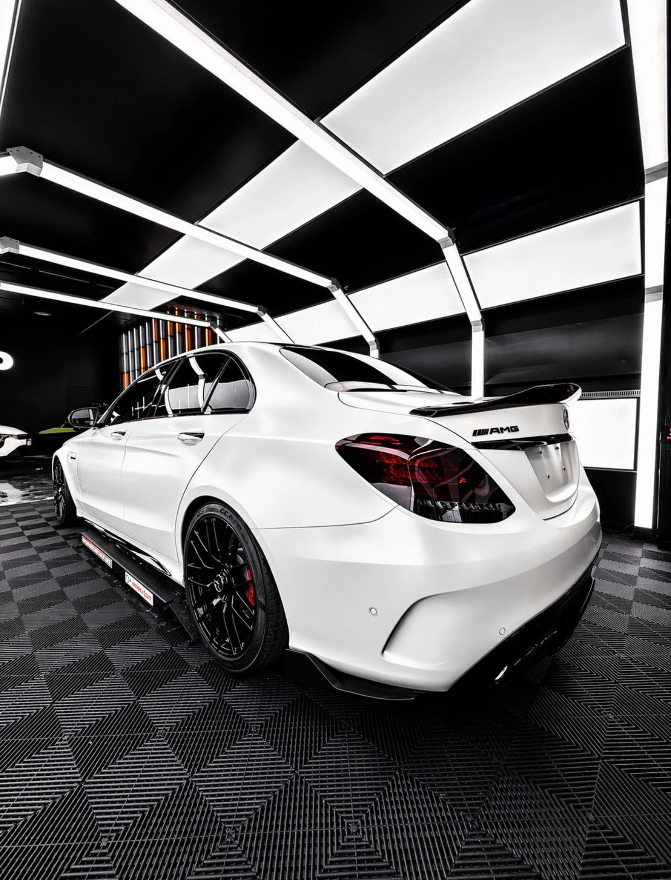 Storm Trooper C63s

Suntek satin ppf with gloss black wheels tinted lights a ceramic coated finish. Simple, timeless  and elegant.