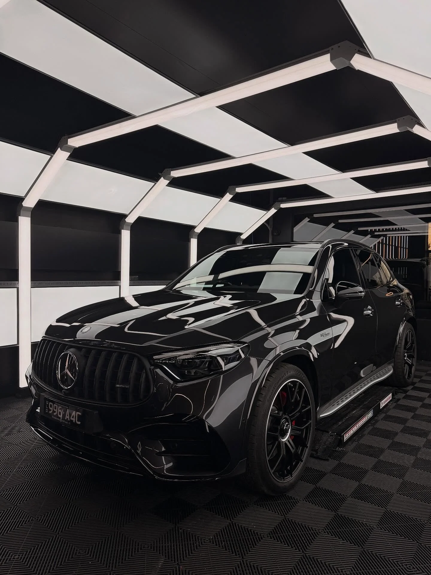 GLC63s Ceramic Coating. 

We have this brand new Merc some love with a 5 year ceramic coating. Our new car packages will see that your ride stands the test of time. Gloss unmatched. Drip 5 year 9h Hydro Coat.