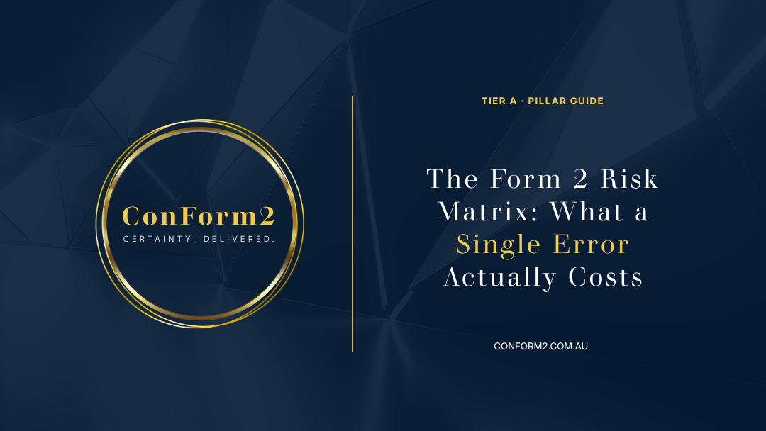 The Form 2 Risk Matrix: What a Single Error Actually Costs