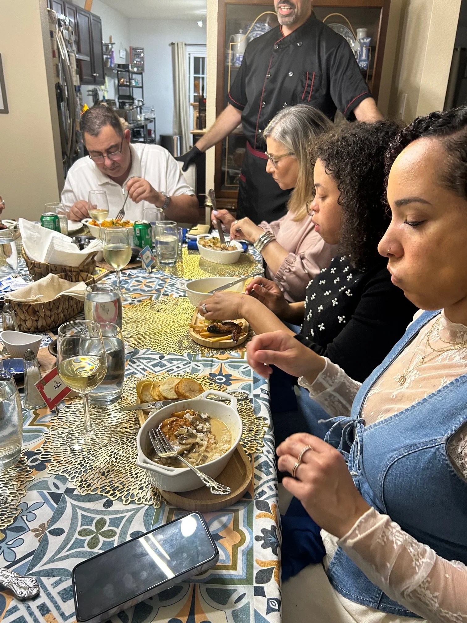 "Silence at the table is the langauge of enjoyment"- my grandmother used to say