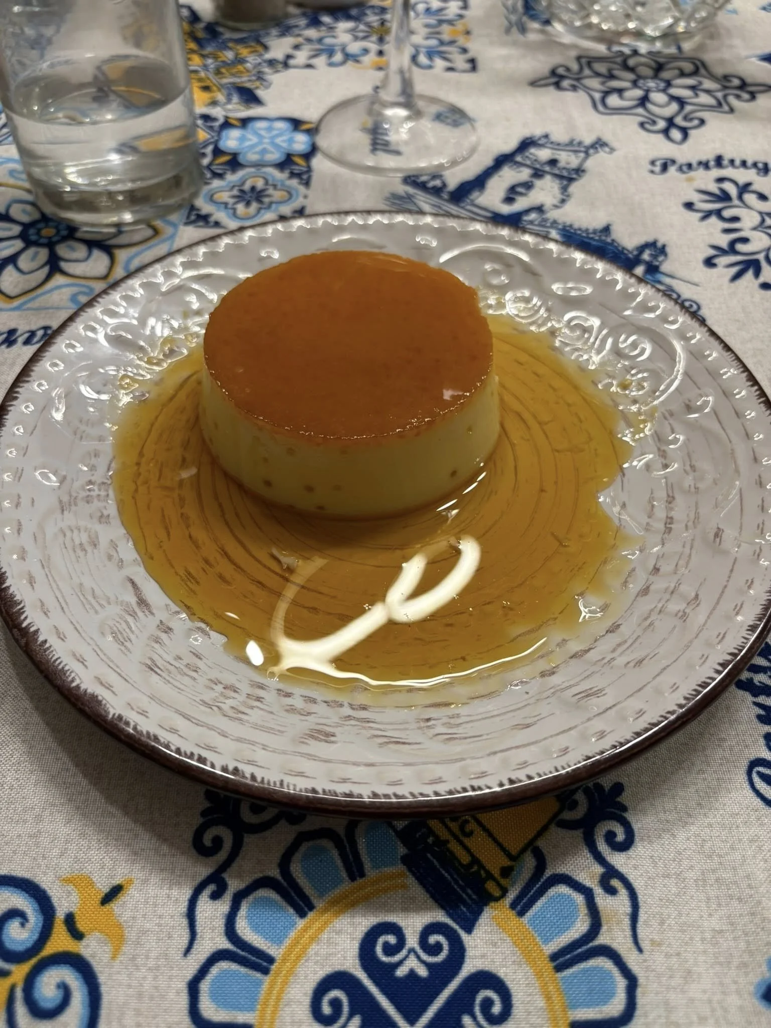Pudim Flan -- A classic Portuguese flan, rich and smooth, topped with caramel