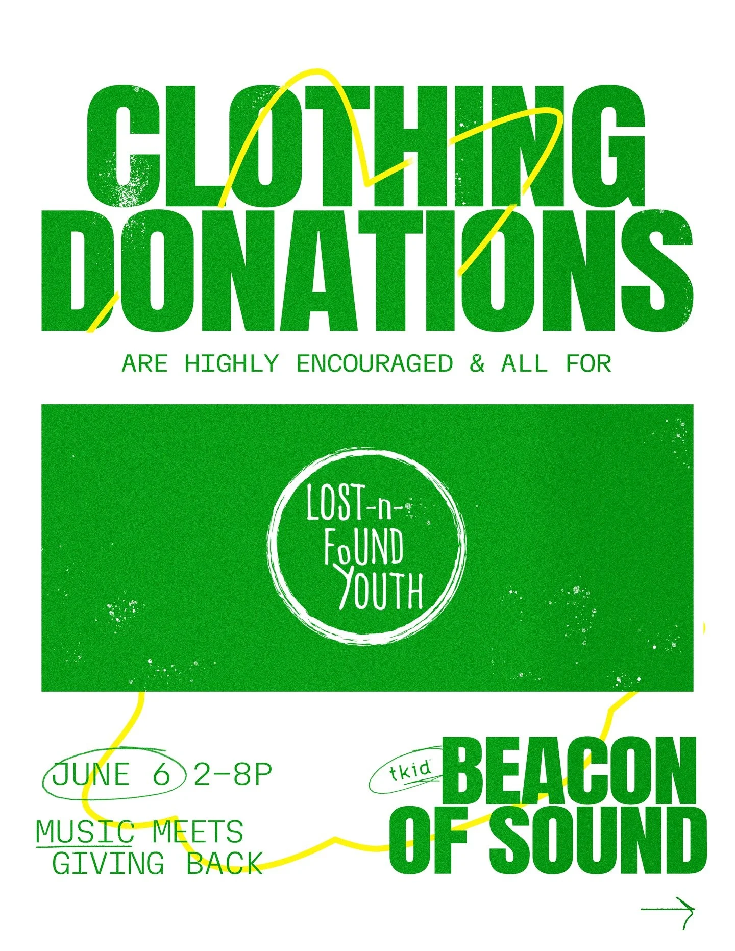 Need to clean out your closet, shed some threads, or revamp your current attire rotation?

We are excited to continue our partnership with Lost-n-Found Youth by raising clothing donations for their Thrift Store at our Beacon of Sound event this June!