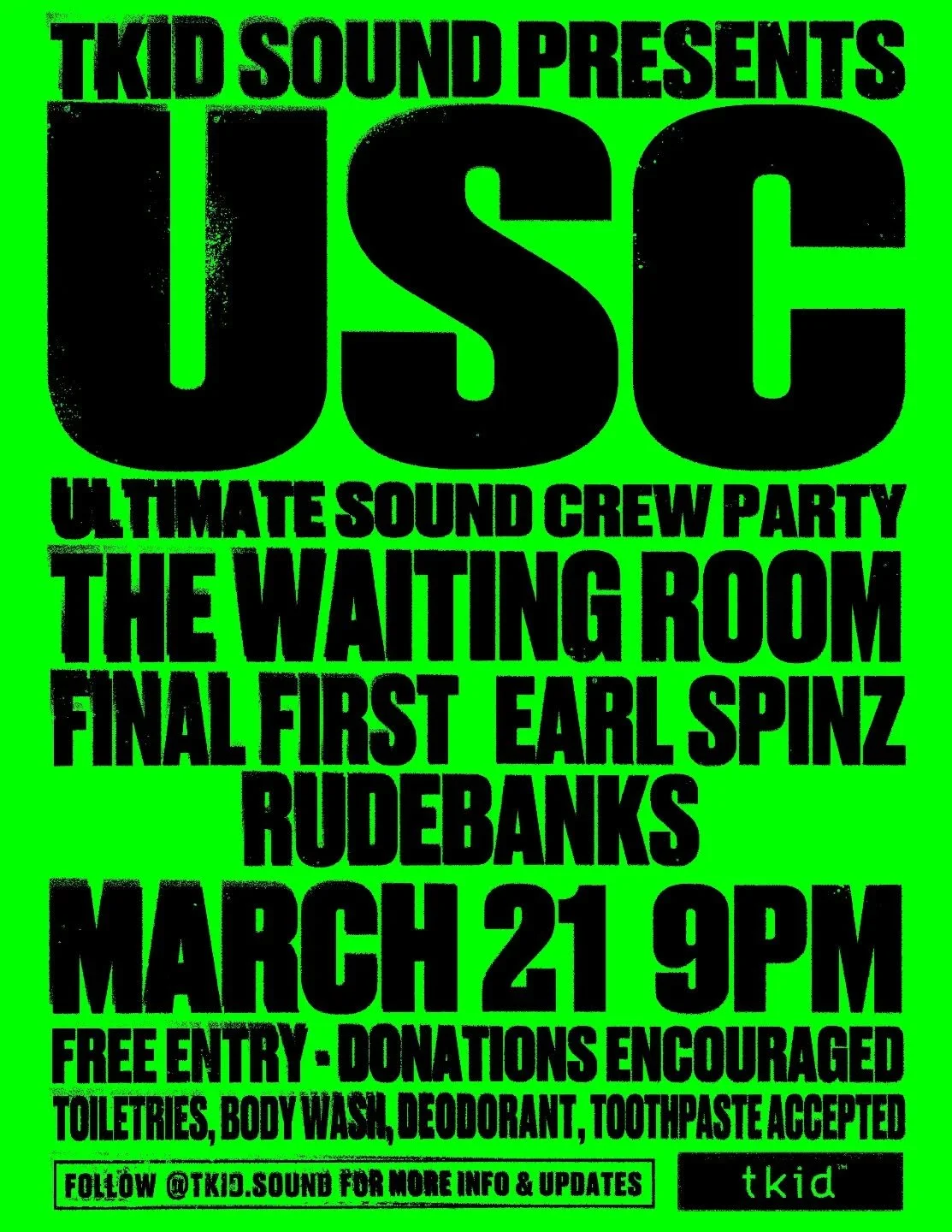 🍐 Please join us for another Ultimate Sound Crew party! Some dance to remember and some dance to forget but spend a night with us, it will be your best one yet. 

🍐 Sat, March 21
🍐 9 PM - 2AM
🍐 The Waiting Room, 674 Myrtle Street, Atlanta, GA 303
