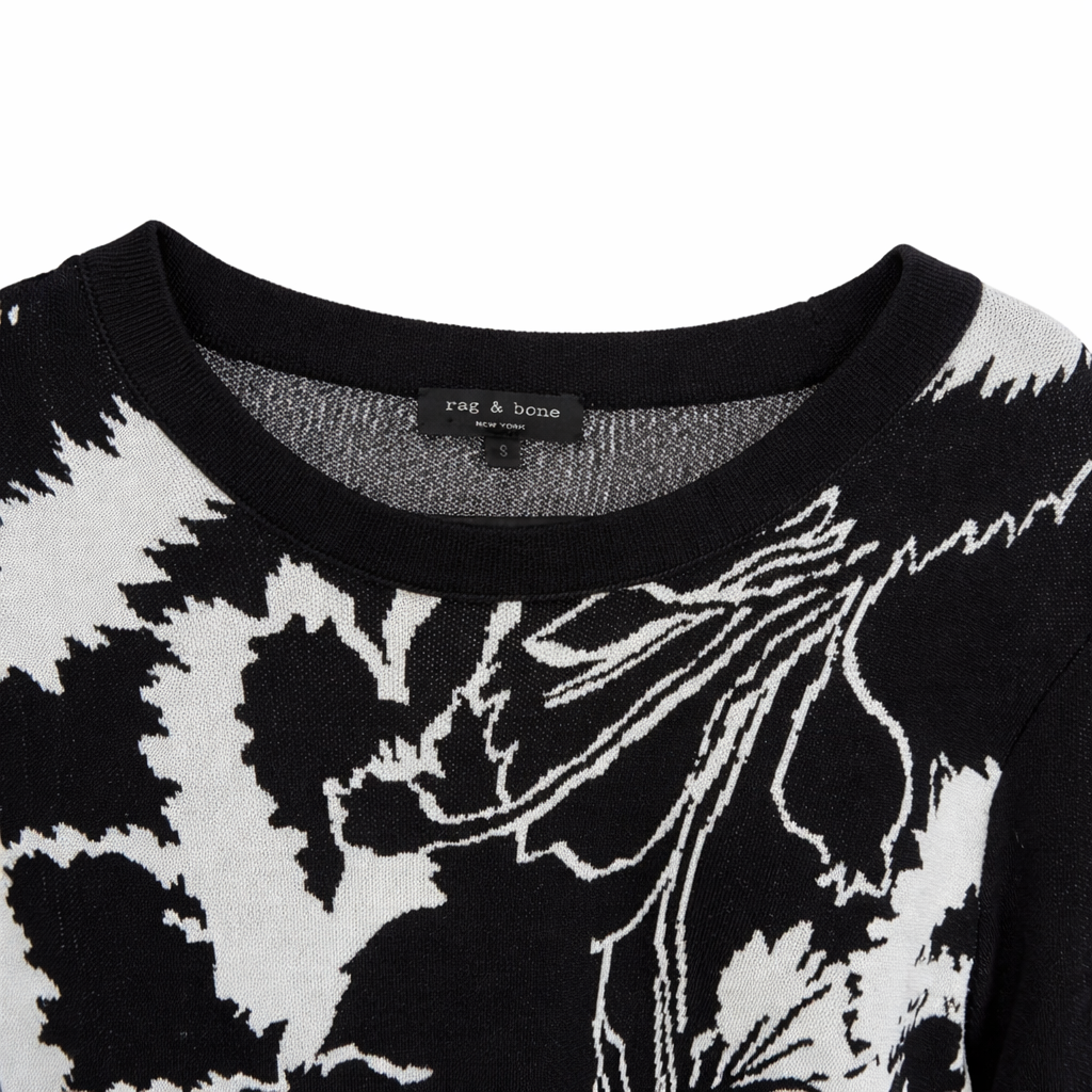 Rag & Bone Liberty Floral Short Sleeve Shift Dress S