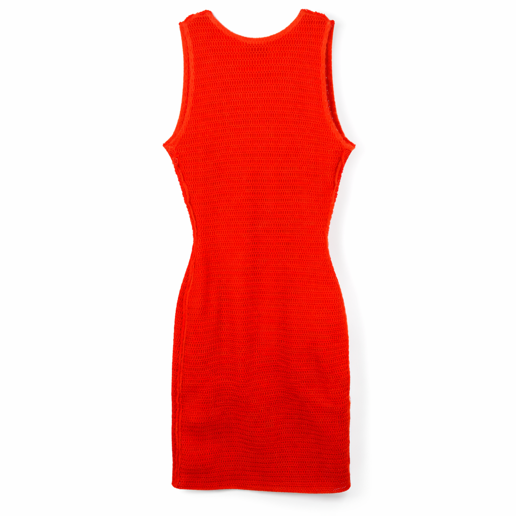 Lanvin Resort Collection Semi-Sheer Scuba Mesh Tank Bodycon Dress 38