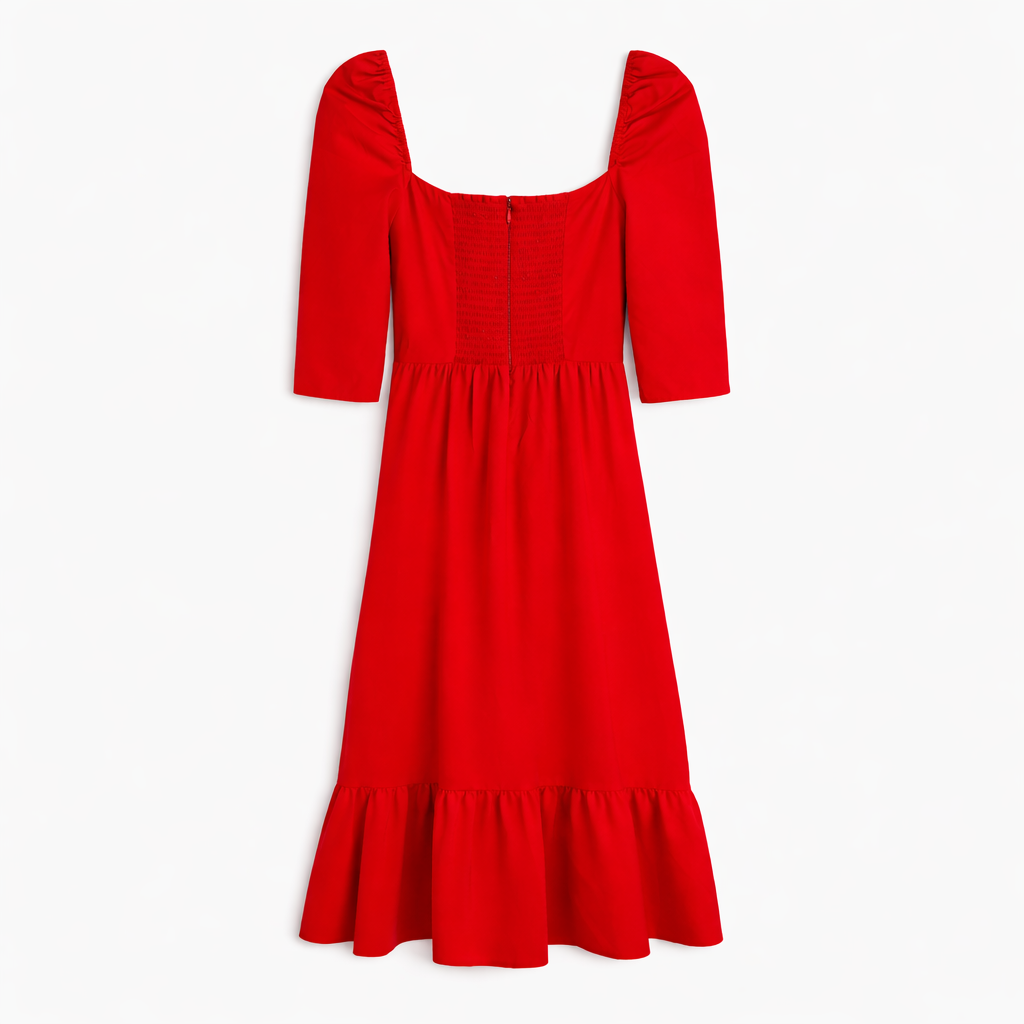 Reformation Cyprus Puff Sleeve Tiered Maxi Dress 2