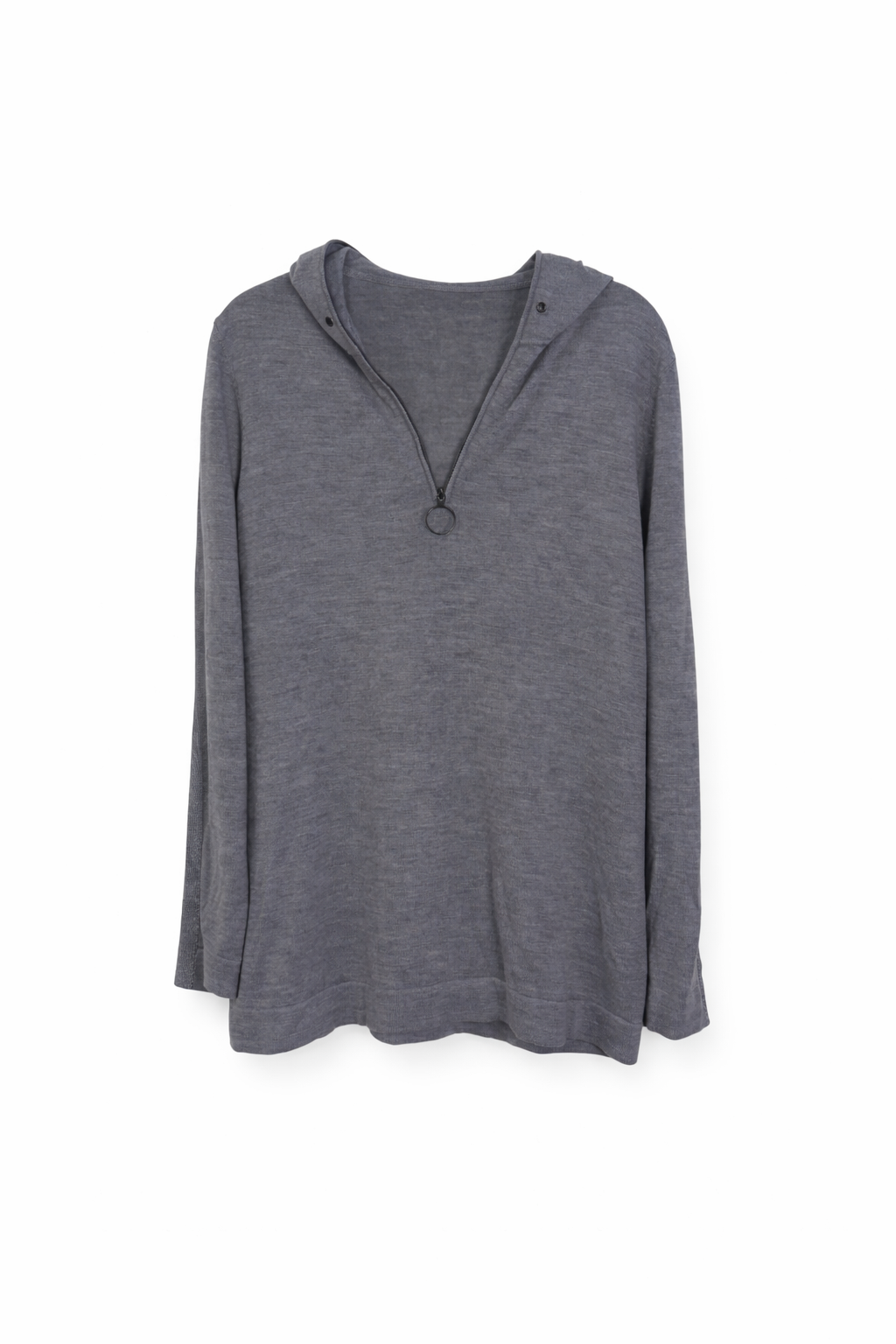 Akris Punto Wool Half Zip Glitter Pullover Sweatshirt 6