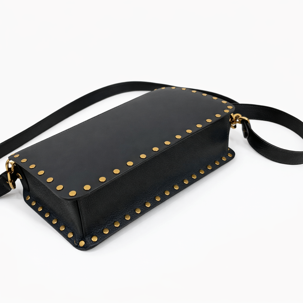 Coach Leather with Border Rivets Tabby Shoulder Bag