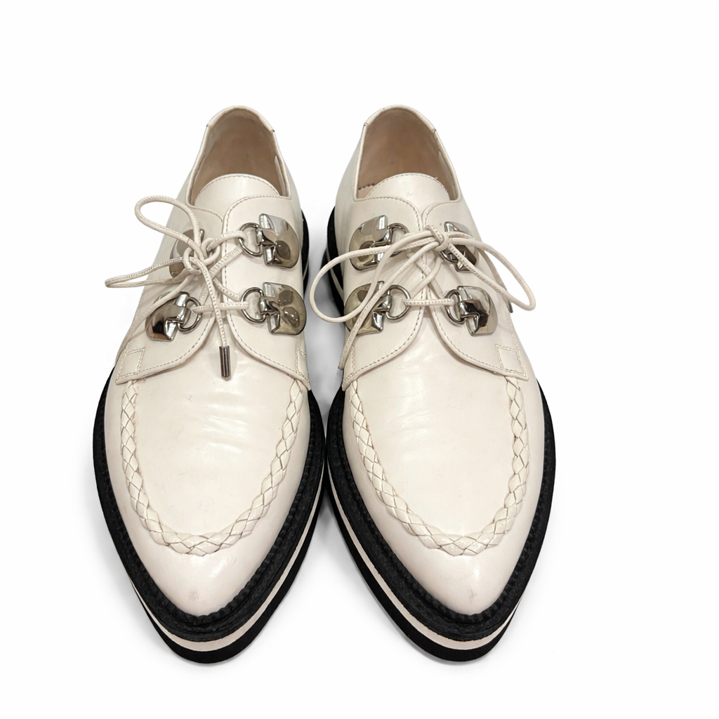 Alexander McQueen Rare Creepers Rockabilly Oxfords Shoes Size 36.5