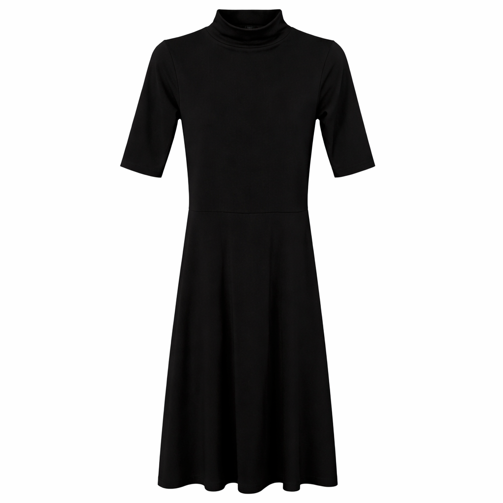 Vince Elbow Sleeve Turtleneck Dress XXS