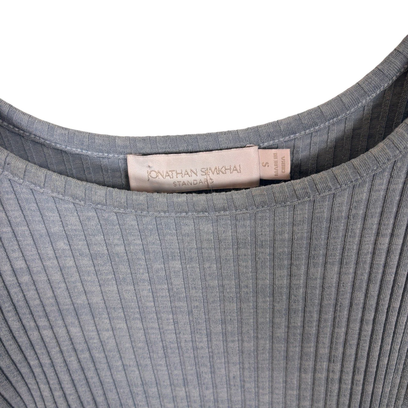 Jonathan Simkhai Standard Rumer Cut Out Rib Knit Midi Dress S