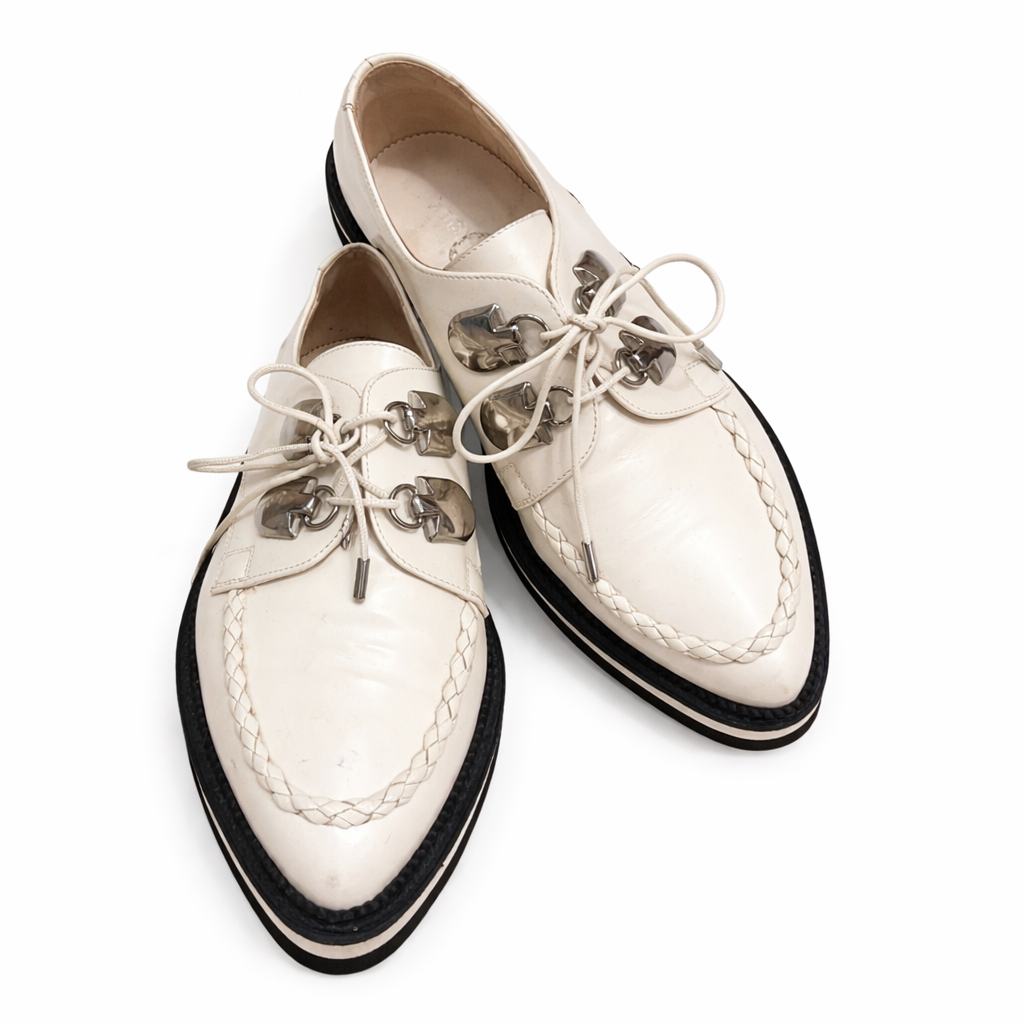 Alexander McQueen Rare Creepers Rockabilly Oxfords Shoes Size 36.5