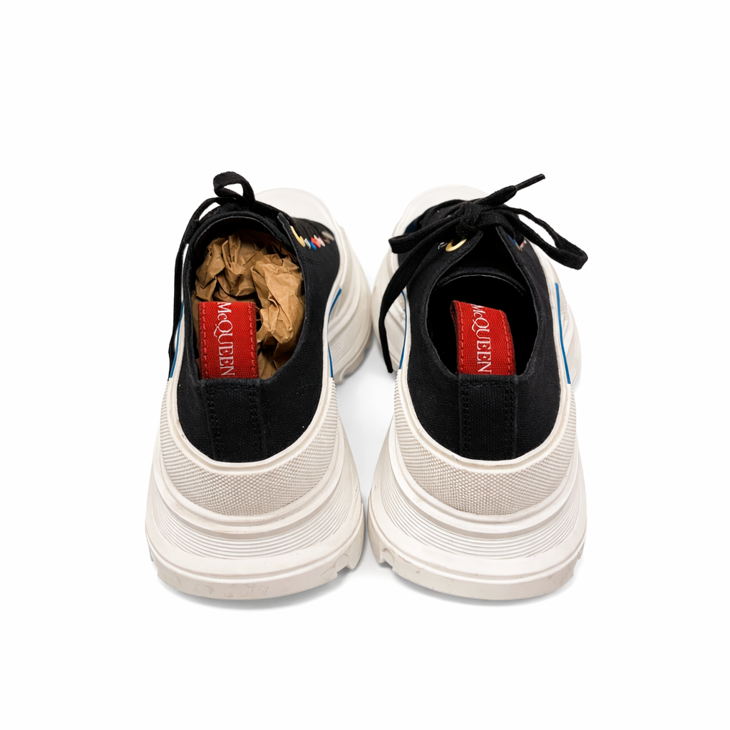 Alexander McQueen Tread Slick Low Lace Up Sneakers Size EU 40.5