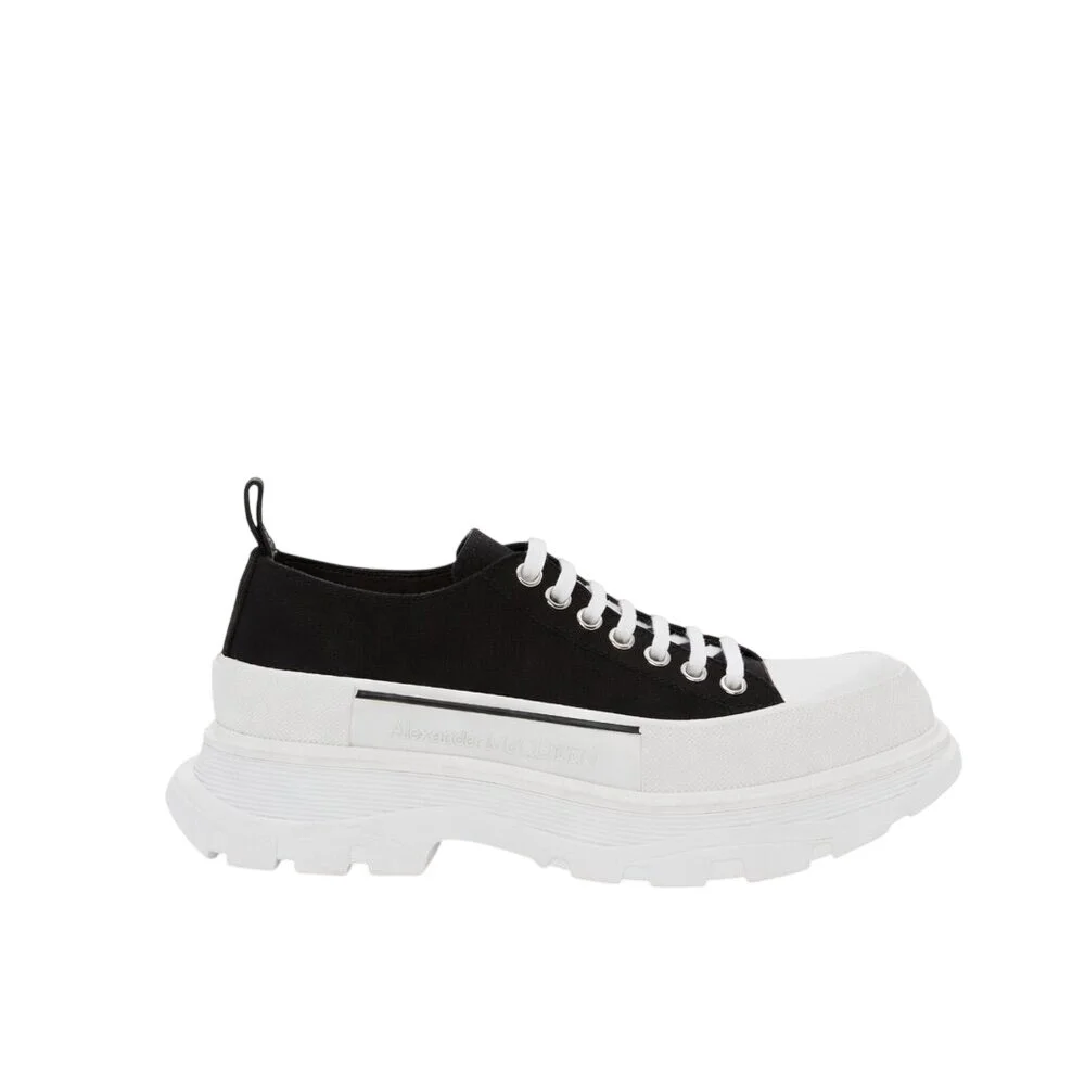 Alexander McQueen Tread Slick Sneakers Lace Up Shoes 39.5