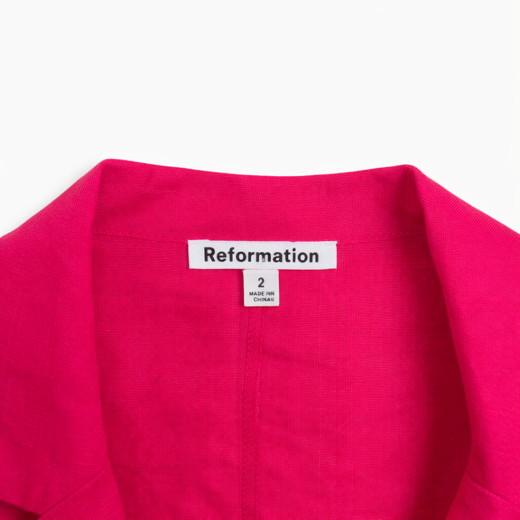 Reformation Linen Blazer And Mini Skirt Set 2