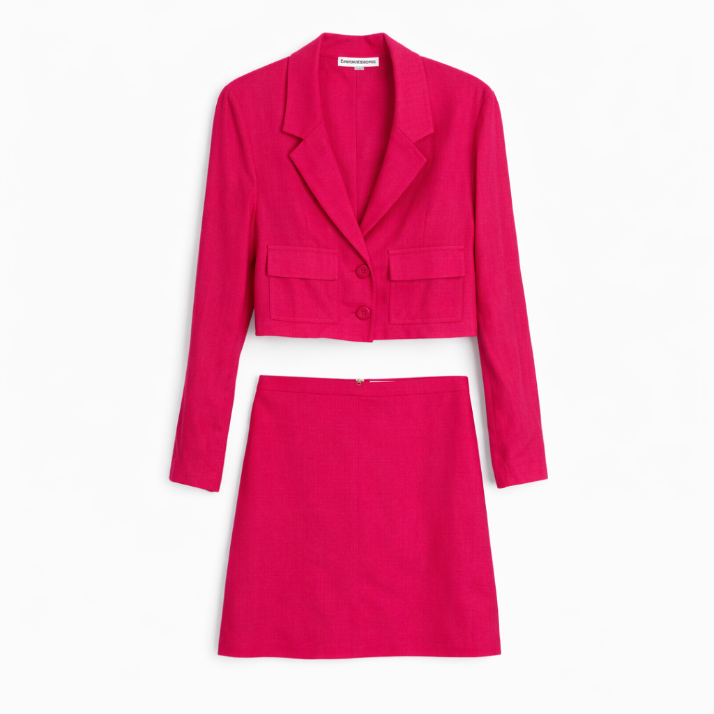 Reformation Linen Blazer And Mini Skirt Set 2