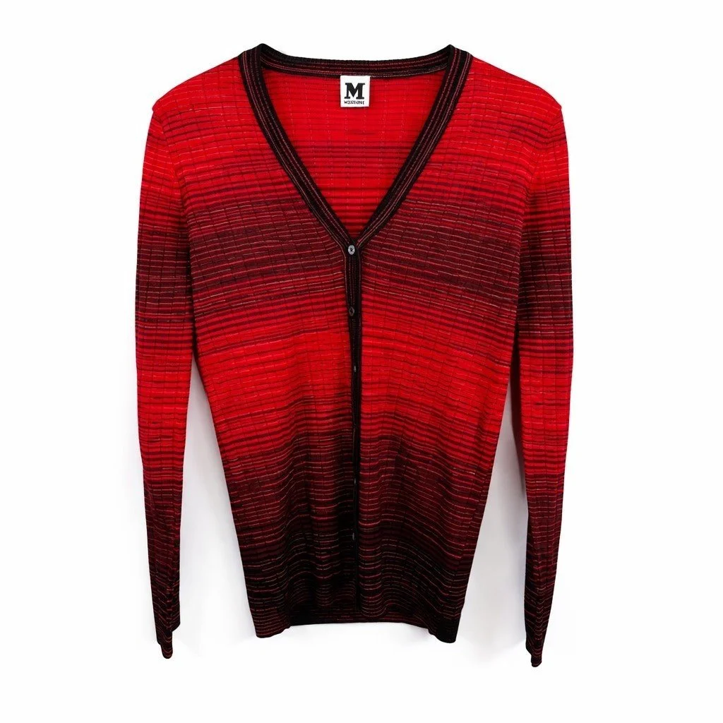 M Missoni Button Front Cardigan Sweater 44