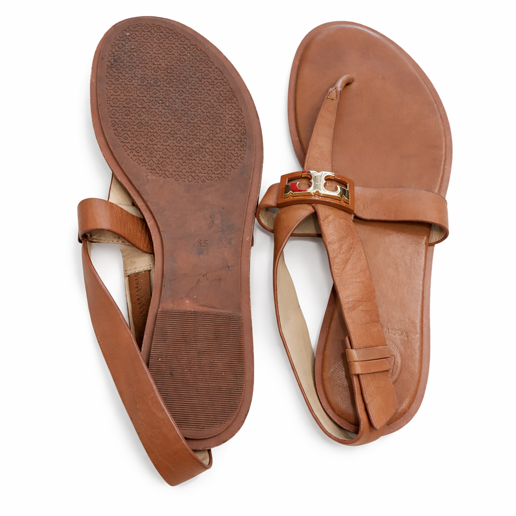 Tory Burch Leather Gigi Thong Sandals Size 6.5