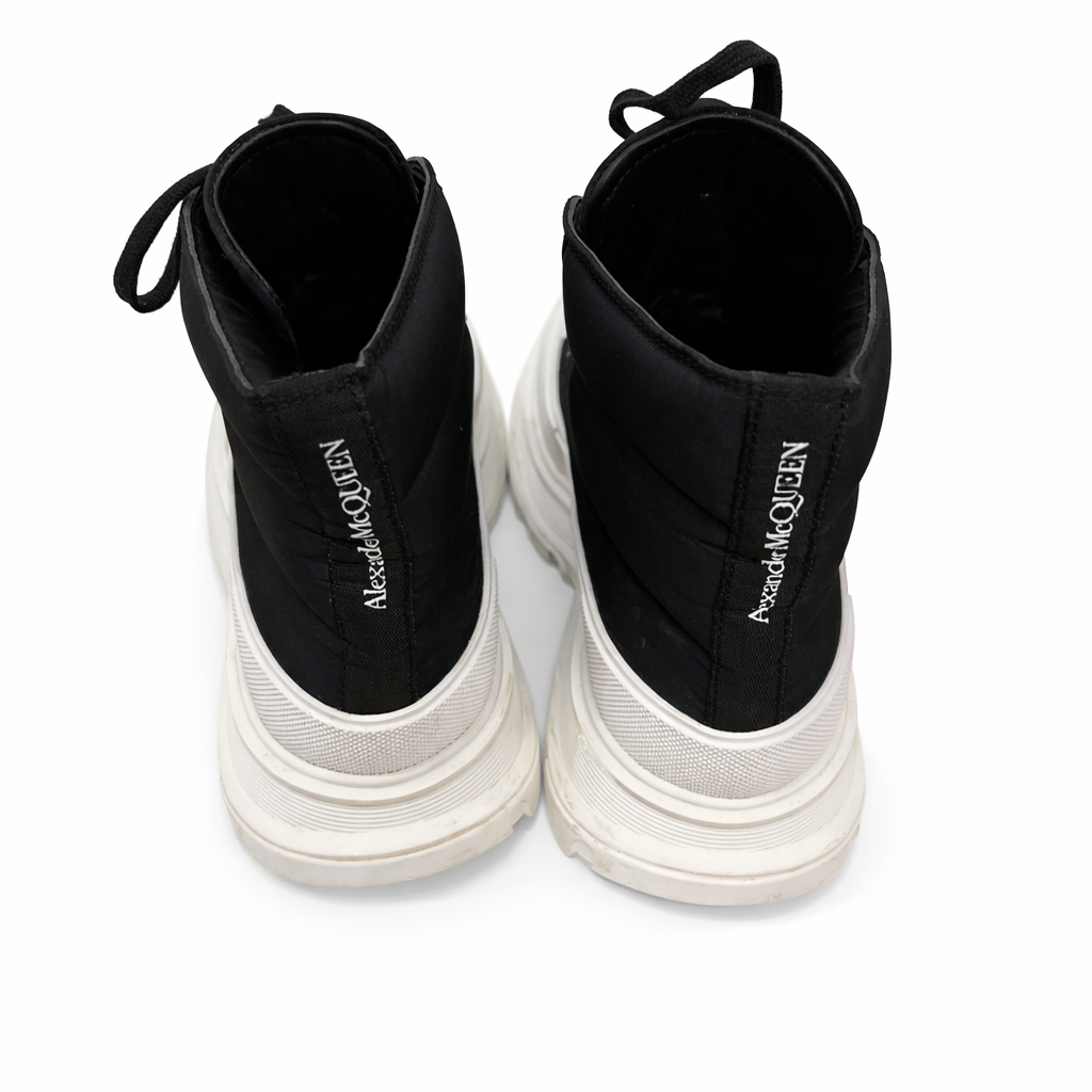 Alexander McQueen Tread Slick Puffer High Top Sneakers Size 39.5