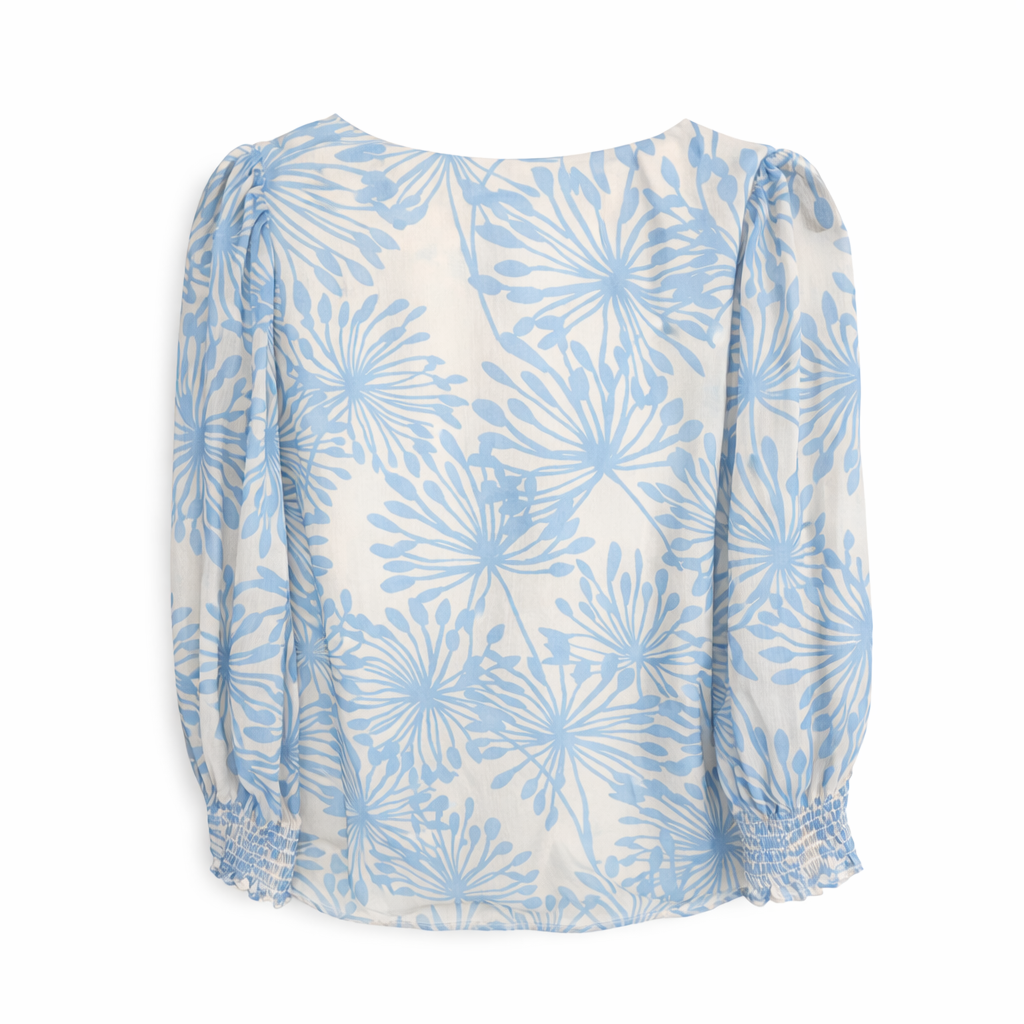 Amanda Uprichard Bernice Blouse Puff Sleeve Top M