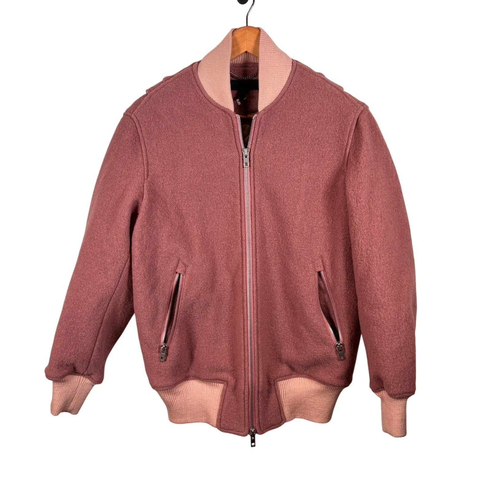 Rag & Bone Oversized Elle Bomber Wool Jacket XS