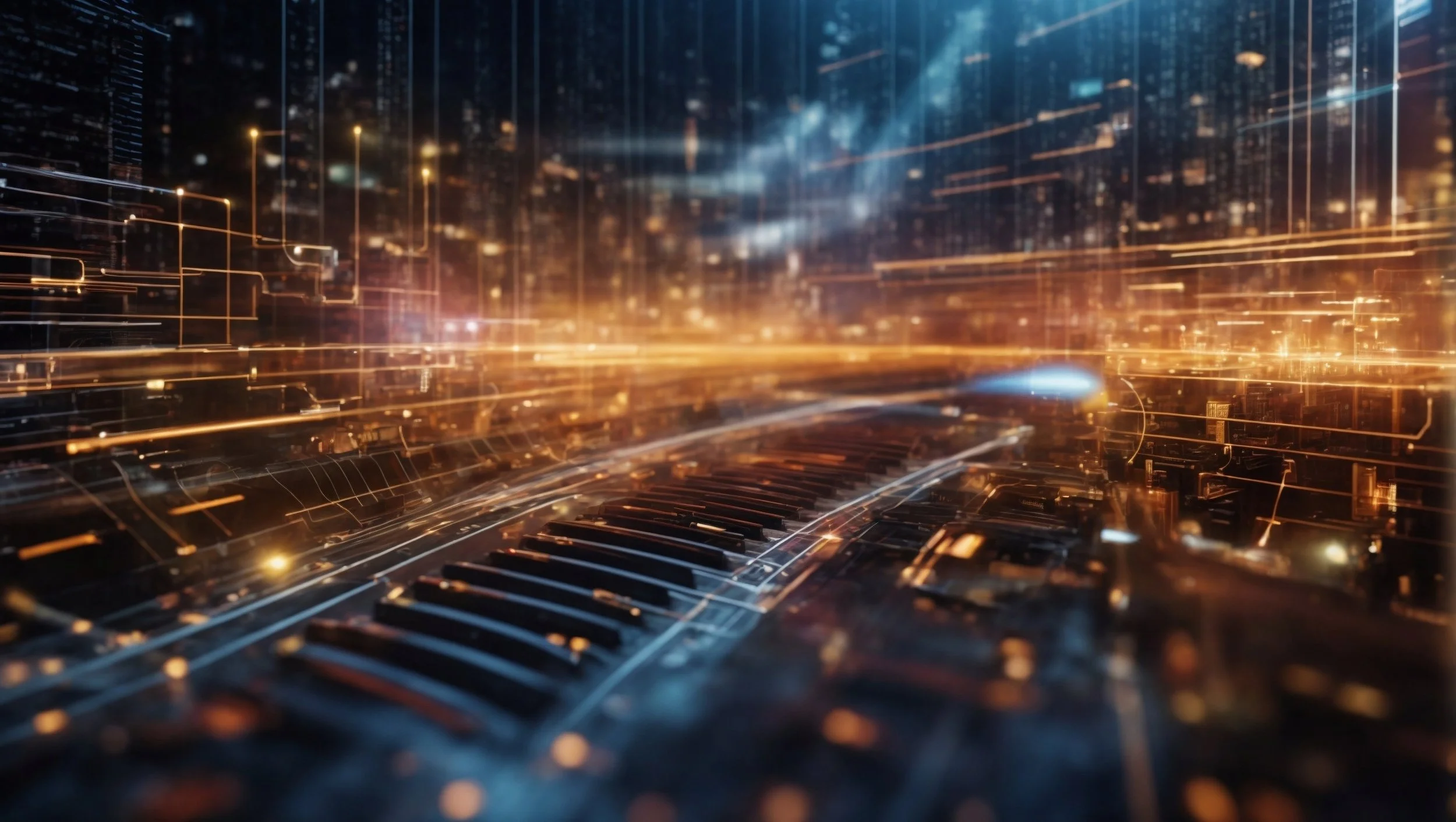 Abstract high energy technology image